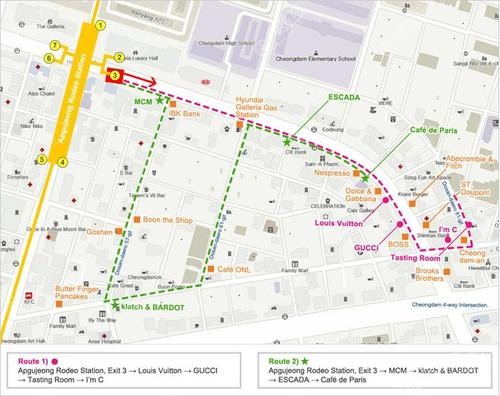 韩国整容一条街地图 韩国整容一条街地图